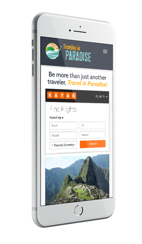 Webaholics Client Spotlight Traveling in Paradise Iphone 8